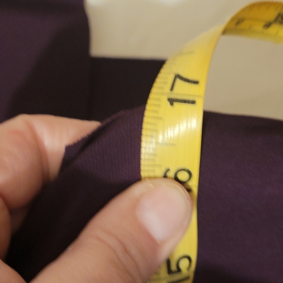 NWT Chaps Purple Flutter Sleeve Dress size 12 - Picture 5 of 8